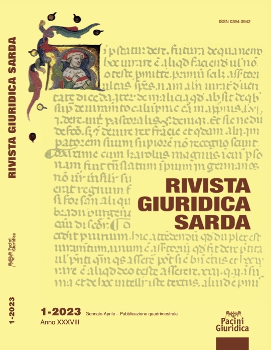 cover Rivista Giuridica Sarda