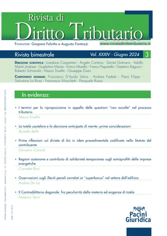 cover Diritto Tributario