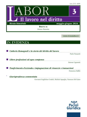 cover Rivista Labor